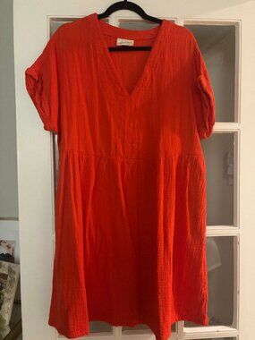 Universal Thread Red Gauze Dress